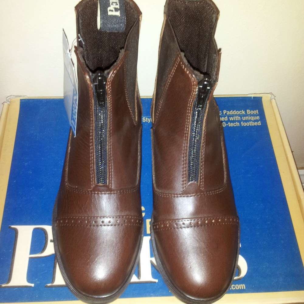 Perri's Brown Synthetic Enduro-Tech Ankle Boots with Zipper